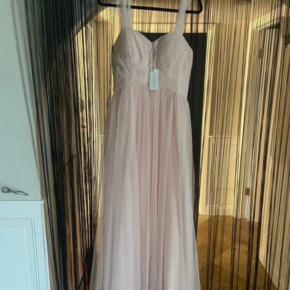 tulle and chantilly Dresses & Skirts - Gold Ruched Sweetheart Maxi Gown